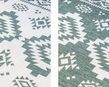 ELLE Decoration, Kusový koberec Gemini 106020 Green z kolekcie Elle – na von aj na doma, 80x150, zelená, chodba / predsieň