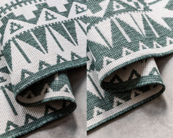 ELLE Decoration, Kusový koberec Gemini 106020 Green z kolekcie Elle – na von aj na doma, 80x150, zelená, chodba / predsieň