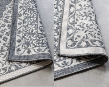 ELLE Decoration, Kusový koberec Gemini 106023 Silver z kolekcie Elle – na von aj na doma, 80x150, šedá, chodba / predsieň