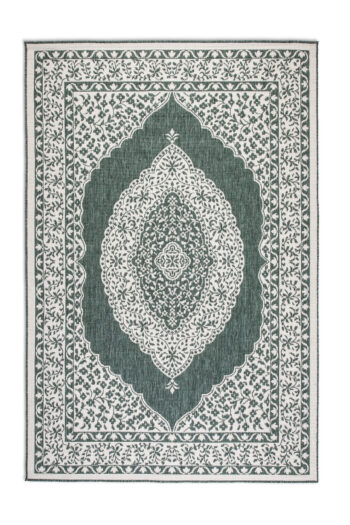 ELLE Decoration, Kusový koberec Gemini 106025 Green z kolekcie Elle – na von aj na doma, 200x290, zelená, chodba / predsieň