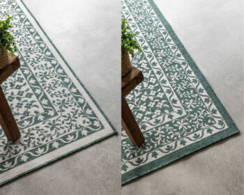 ELLE Decoration, Kusový koberec Gemini 106025 Green z kolekcie Elle – na von aj na doma, 200x290, zelená, chodba / predsieň