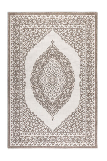 ELLE Decoration, Kusový koberec Gemini 106026 Linen z kolekcie Elle – na von aj na doma, 160x230, béžová, chodba / predsieň