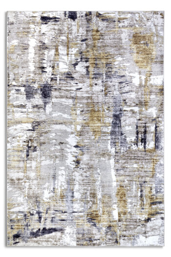 ELLE Decoration, Kusový koberec Imagination New 106037 Anthracite/Gold z kolekcie Elle, 200x290, žltá, obývacia izba