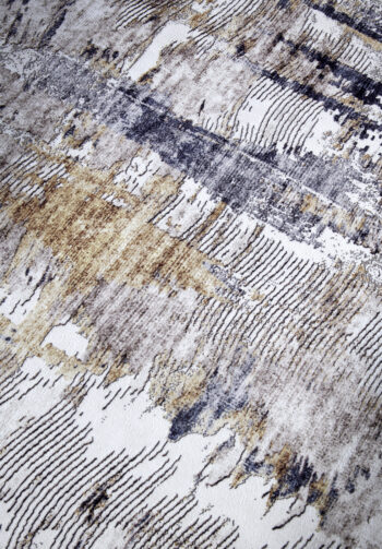 ELLE Decoration, Kusový koberec Imagination New 106037 Anthracite/Gold z kolekcie Elle, 200x290, žltá, obývacia izba