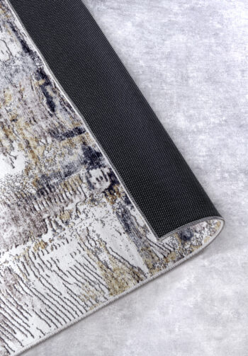 ELLE Decoration, Kusový koberec Imagination New 106037 Anthracite/Gold z kolekcie Elle, 80x150, žltá, obývacia izba