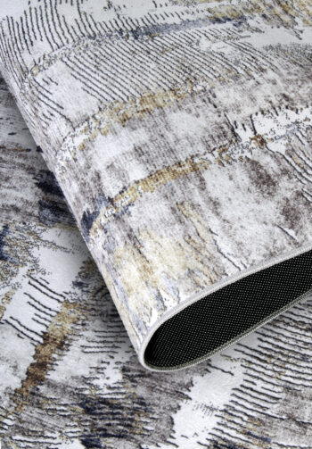ELLE Decoration, Kusový koberec Imagination New 106037 Anthracite/Gold z kolekcie Elle, 80x150, žltá, obývacia izba