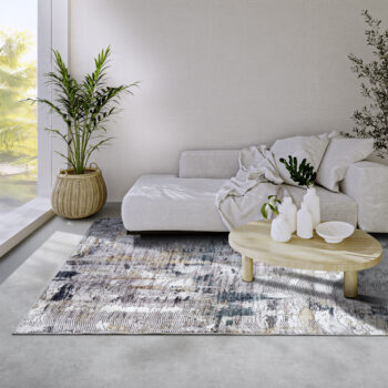 ELLE Decoration, Kusový koberec Imagination New 106038 Sapphire/Gold z kolekcie Elle, 80x150, viacfarebná, obývacia izba