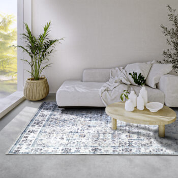 ELLE Decoration, Kusový koberec Imagination New 106042 Cream/Blue z kolekcie Elle, 200x290, modrá, obývacia izba