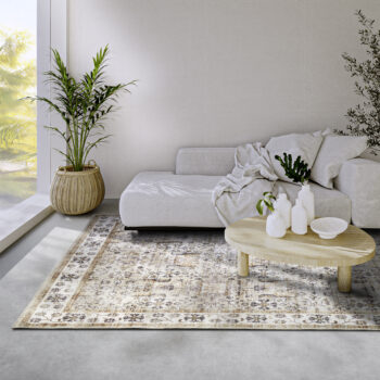 ELLE Decoration, Kusový koberec Imagination New 106043 Cream/Gold z kolekcie Elle, 80x150, žltá, obývacia izba