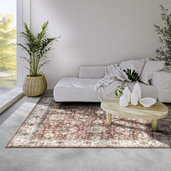 ELLE Decoration, Kusový koberec Imagination New 106045 Red/Cream z kolekcie Elle, 80x150, červená, obývacia izba