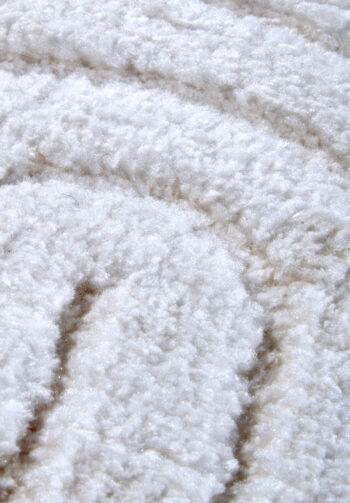 ELLE Decoration, Kusový koberec New York 106203 White kruh, 200x200 (priemer) kruh, biela, chodba / predsieň