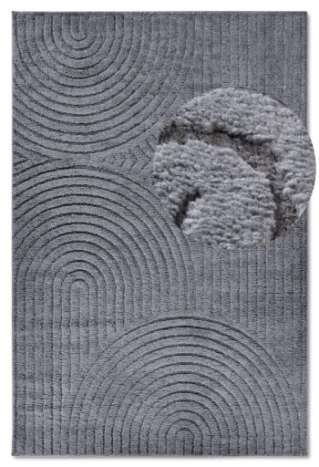 ELLE Decoration, Kusový koberec New York 106206 Anthracite, 80x120, šedá, chodba / predsieň