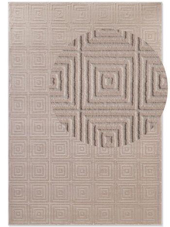 ELLE Decoration, Kusový koberec Perles 106183 Cream Beige z kolekcie Elle, 120x170, béžová, obývacia izba