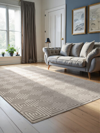 ELLE Decoration, Kusový koberec Perles 106184 White Cream z kolekcie Elle, 120x170, béžová, obývacia izba