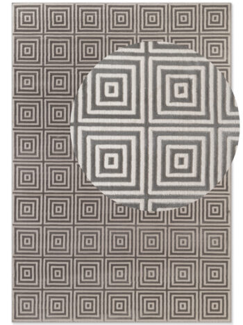 ELLE Decoration, Kusový koberec Perles 106185 White Grey z kolekcie Elle, 200x280, šedá, obývacia izba