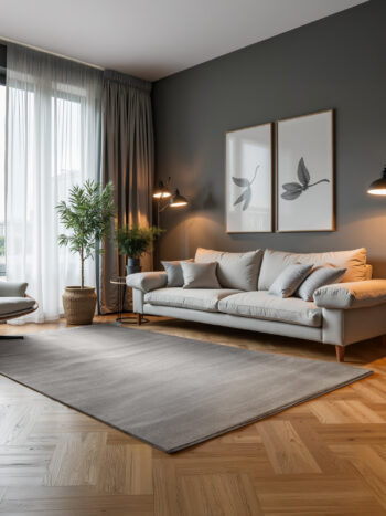 ELLE Decoration, Kusový koberec Perles 106186 Cream Grey z kolekcie Elle, 200x280, šedá, obývacia izba