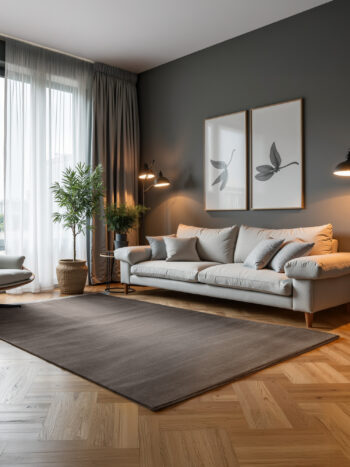 ELLE Decoration, Kusový koberec Perles 106187 Cream Anthracite z kolekcie Elle, 200x280, šedá, obývacia izba