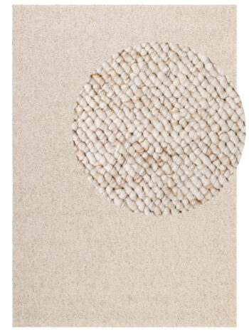 ELLE Decoration, Kusový koberec Tundra 106228 Cream z kolekcie Elle, 200x290, biela, obývacia izba