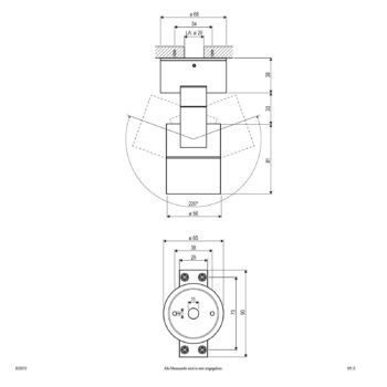 EVN 635015 bodové svetlá, IP54 okrúhle antracitová