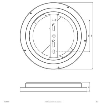 EVN ALR LED panel biely 12W Ø25cm 4000K