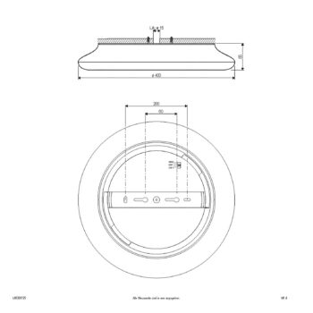EVN Catino LED stropné svietidlo, CCT, 40 cm