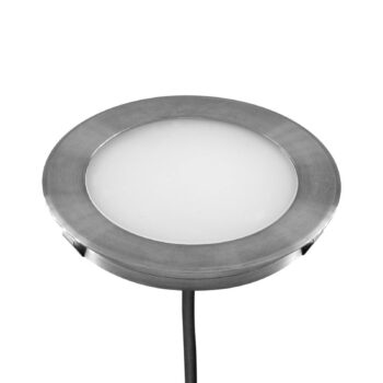EVN L67101502 Zapustené podlahové svetlo, Ø 8,5 cm, 3 000 K
