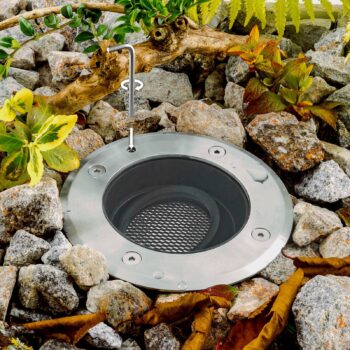 EVN Pentola vstavaná lampa z ušľachtilej ocele Ø13,5cm 3.000K