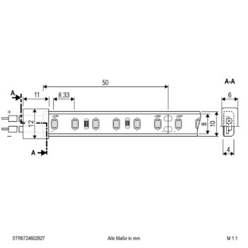 EVN STR6724 LED pásik IP67 5m 48W 2 700K