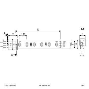 EVN STR6724 LED pásik IP67 5m 48W 4000K