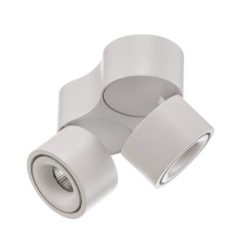 Egger Clippo S Duo stropné LED, biele, 3 000 K