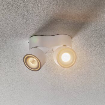 Egger Clippo S Duo stropné LED, biele, 3 000 K