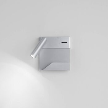 Egger DLS LED nástenné svietidlo Rona, USB port, polička