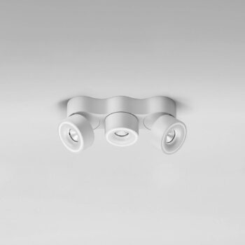 Egger DLS LED reflektor Clippo Trio, 3-plameňový, biely, stmievateľný