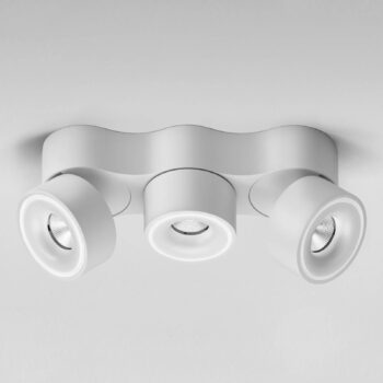 Egger DLS LED reflektor Clippo Trio, 3-plameňový, biely, stmievateľný