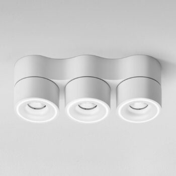 Egger DLS LED reflektor Clippo Trio, biely, stmievateľný DALI