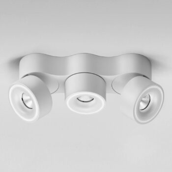Egger DLS LED reflektor Clippo Trio, biely, stmievateľný DALI
