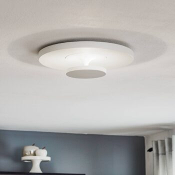 Egger DLS LED stropné svietidlo Sunny, biele, Ø 38 cm