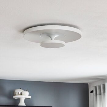 Egger DLS LED stropné svietidlo Sunny, biele, Ø 38 cm