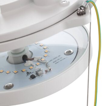 Egger DLS LED stropné svietidlo Sunny, biele, Ø 38 cm