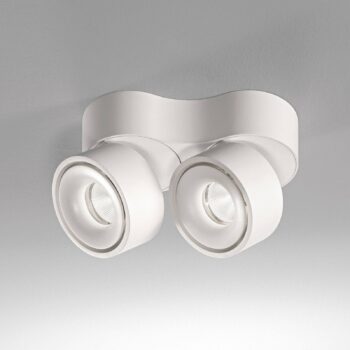 Egger DLS LED stropný bod Clippo Duo, 2 svetlá, biela, 2 700 K