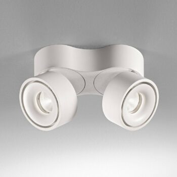 Egger DLS LED stropný bod Clippo Duo, 2 svetlá, biela, 2 700 K