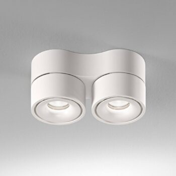 Egger DLS LED stropný bod Clippo Duo, 2 svetlá, biela, 2 700 K