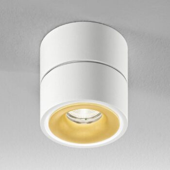 Egger DLS LED stropný reflektor Clippo S, bielo-zlatý