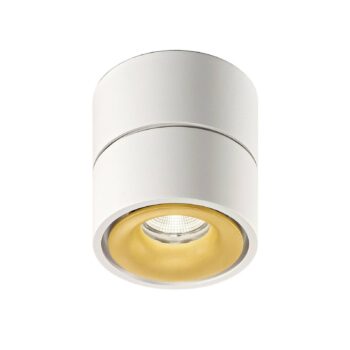 Egger DLS LED stropný spot Clippo, bielo-zlatý, 3 000K