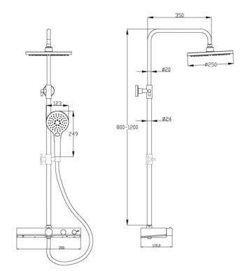 Eisl Eisl - Sprchový set FUTURA DX1105CST
