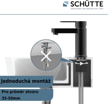 Eisl - Umývadlová batéria stojanková čierna matná ELEPHANT (34216) 34216