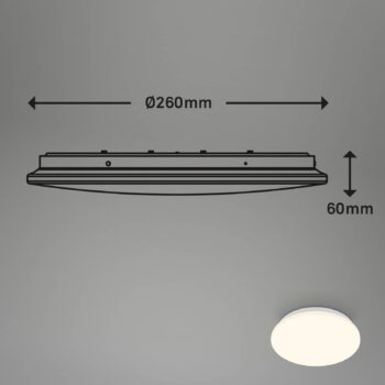Ekos LED stropné svietidlo, senzor, Ø 26 cm