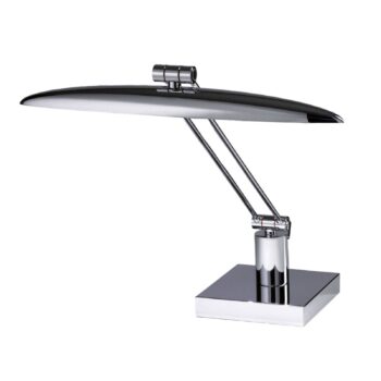 Elegantná stolová LED lampa na čítanie Anabella, lesklý chróm