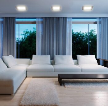 Energeticky úsporný LED panel Lübeck, teplý biely