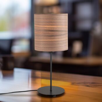 Envostar Dýhová stolová lampa orech Ø 20,5 cm
